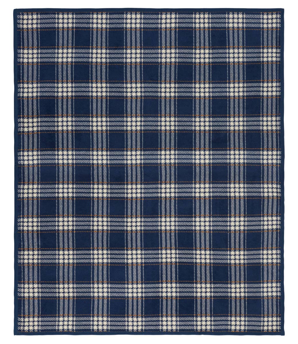 ChappyWrap Blanket - Autumn Plaid Vintage Blue