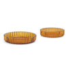 The Mookie and Lenny Nesting Plates - Amber, Set of 2