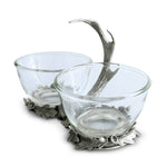 Vagabond House - Fallen Antler Double Glass Dip Bowl