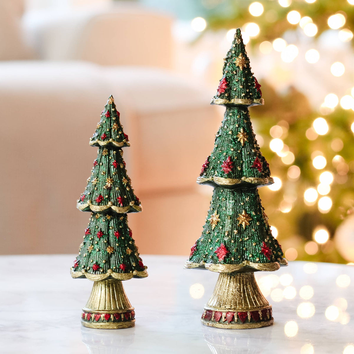 Dekorasyon Gifts  Decor - Starlight Neo Cone Tree (Trad. Green)