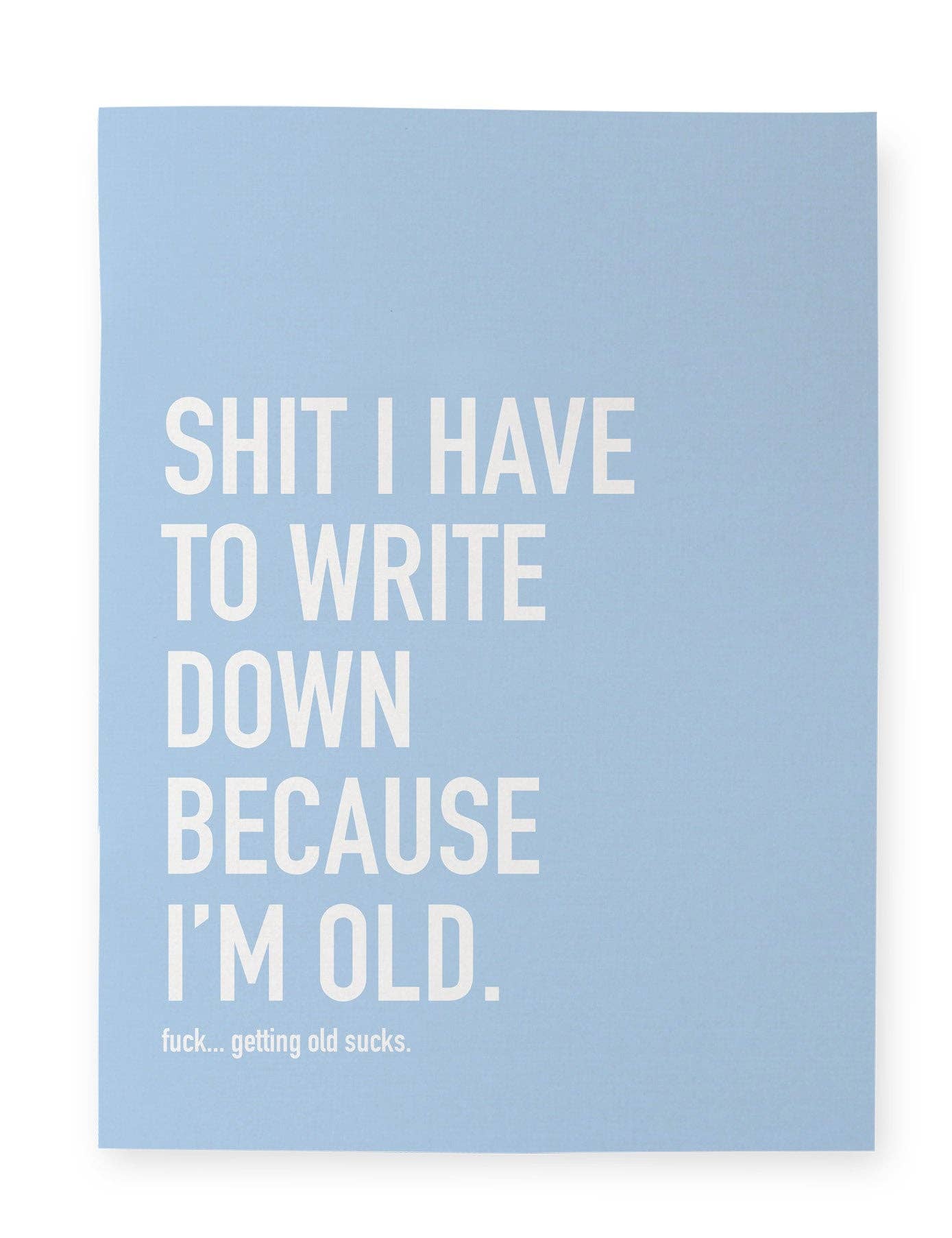 Classy Cards Creative - Because I'm Old Notebook