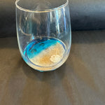 Stemless Wine Glass w/ Custom Resin (2 Designs)