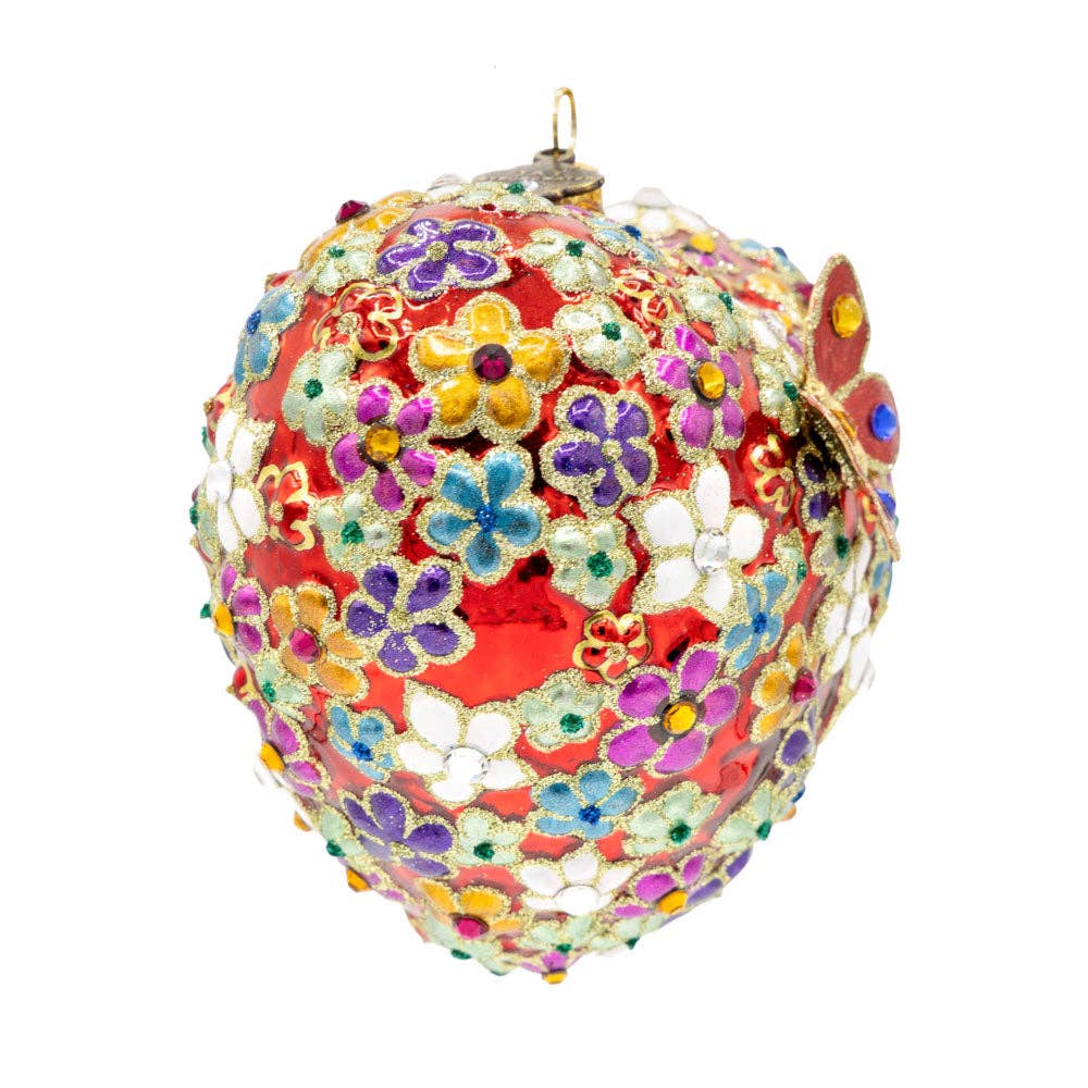 Jay Strongwater - Blossom Floral Heart Ornament