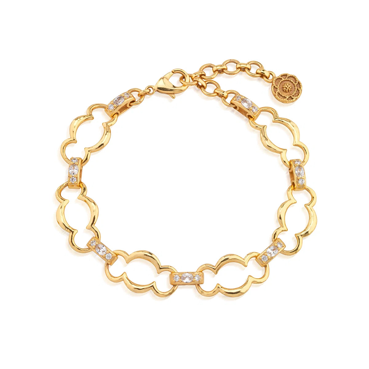 Capucine De Wulf Maharani Grande Chain Bracelet ~ Clear Cubic Zirconia