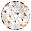 Honeybee Wavy Paper Salad Plate/8pk