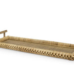 Palecek Kenis Braided Rectangle Tray, Natural