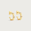 Anabel Aram Bamboo Huggie Hoop Earrings