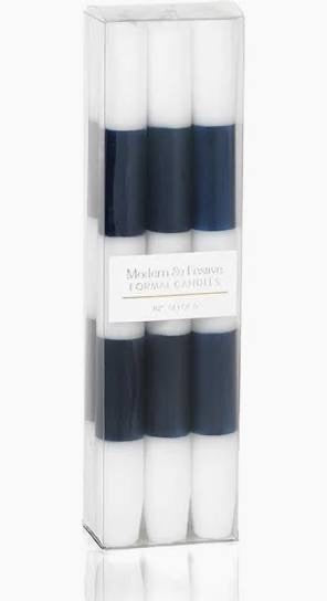 Modern and Festive Formal Candles Dark Blue