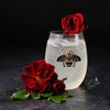 Queen Bee Jeweled Stemless Wine Glass