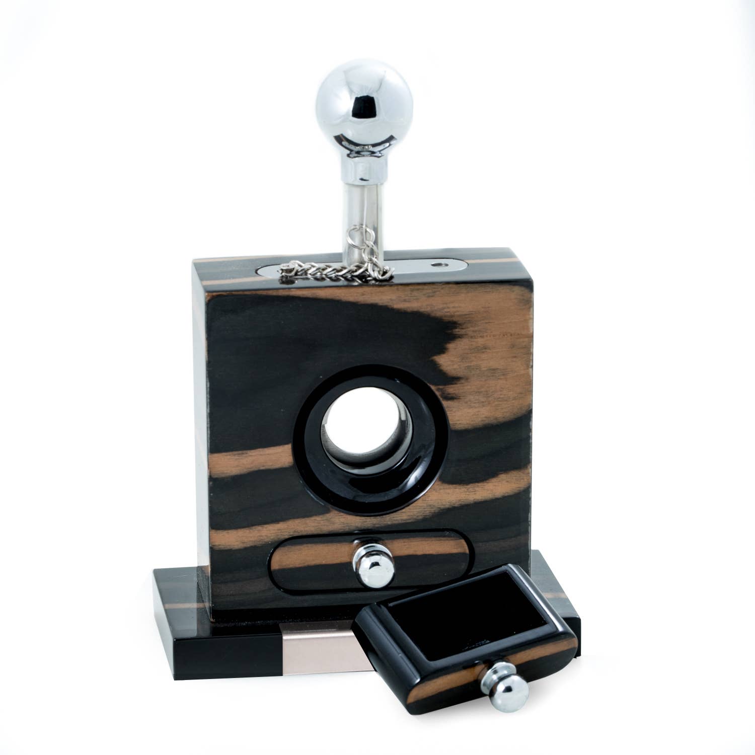 BeyBerk International - Cigar Cutter - Lacquered Ebony Wood