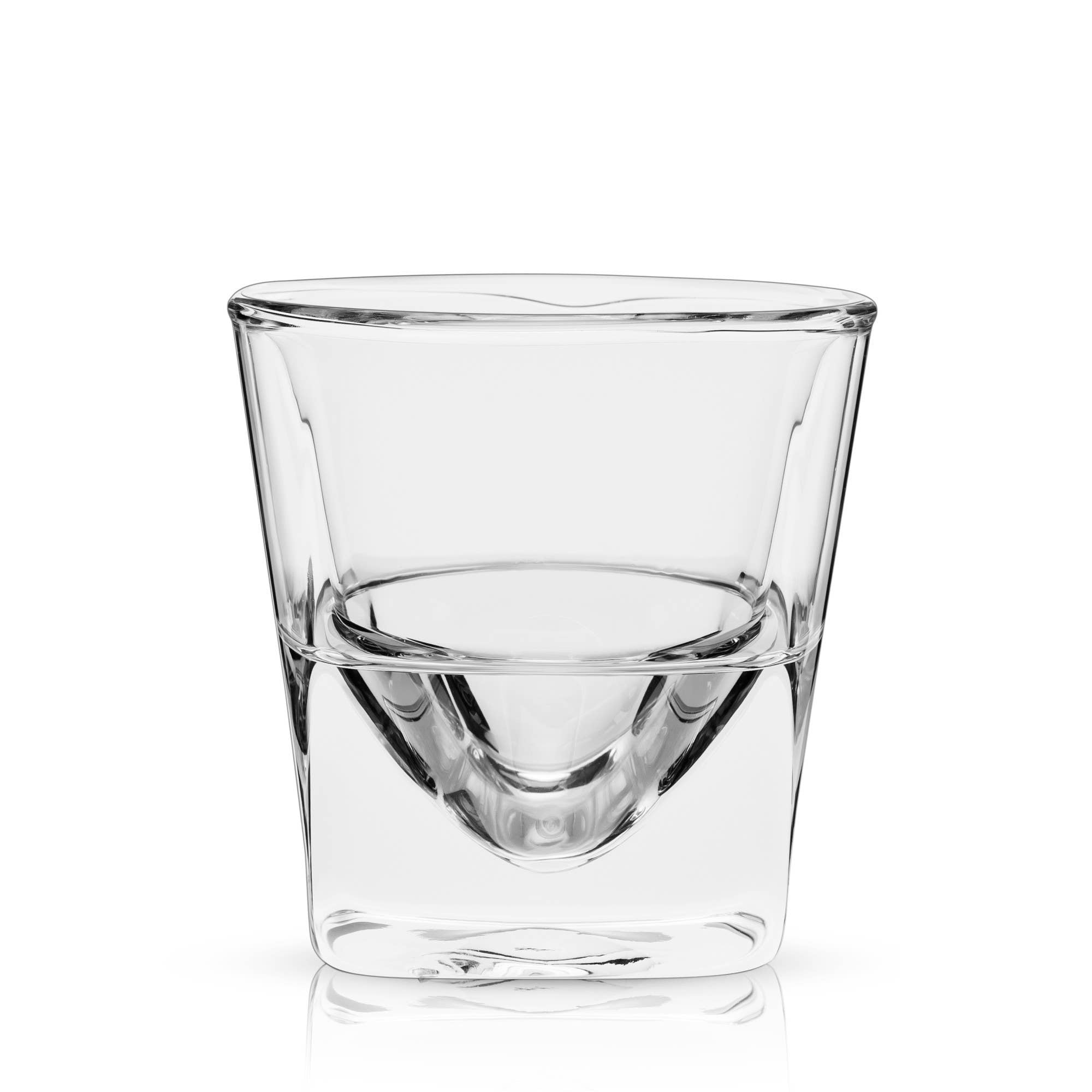 Viski - Glacier™ Double Walled Chilling Whiskey Glass w Cooling Gel