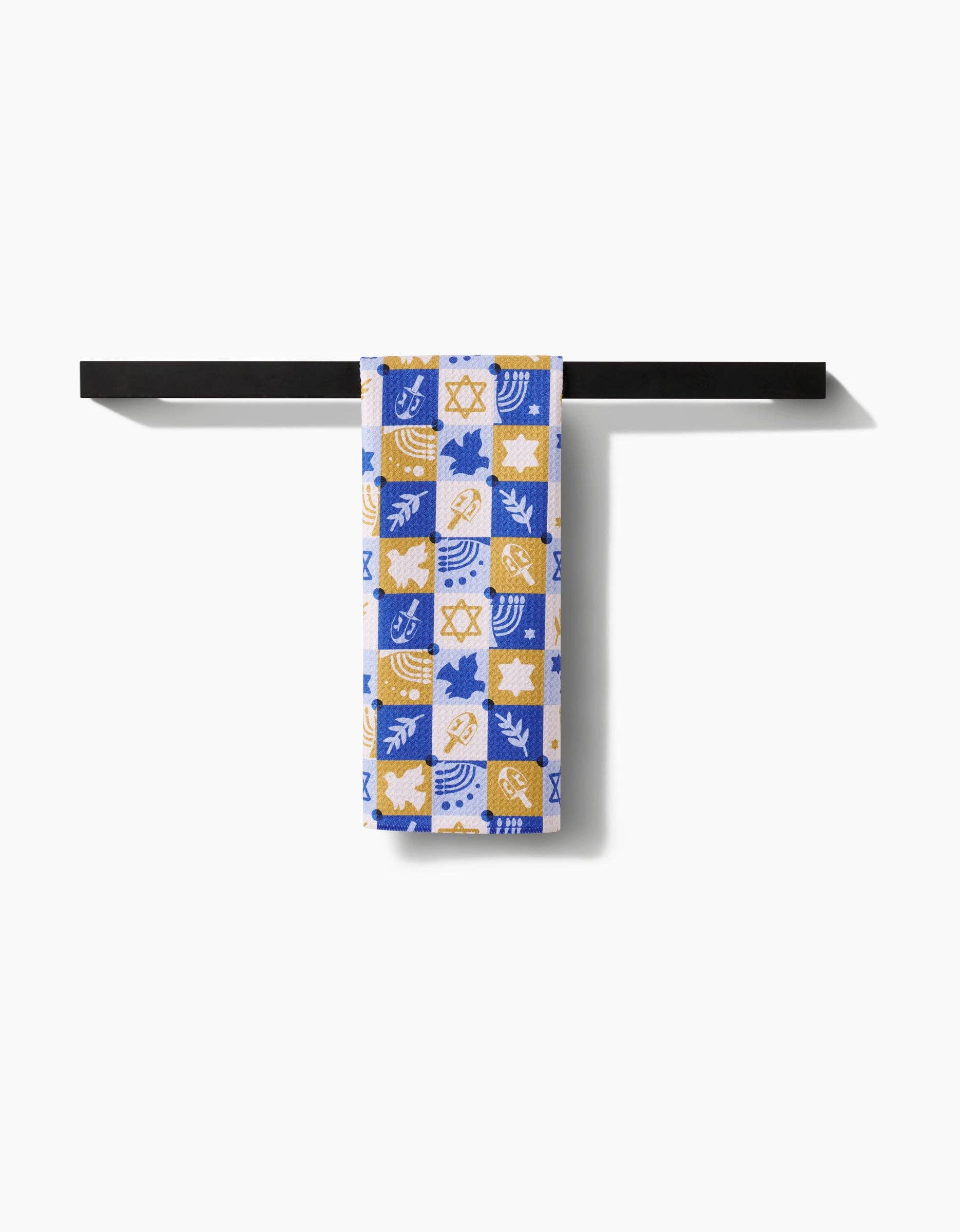 Geometry - Hanukkah Festivities Tea Towel