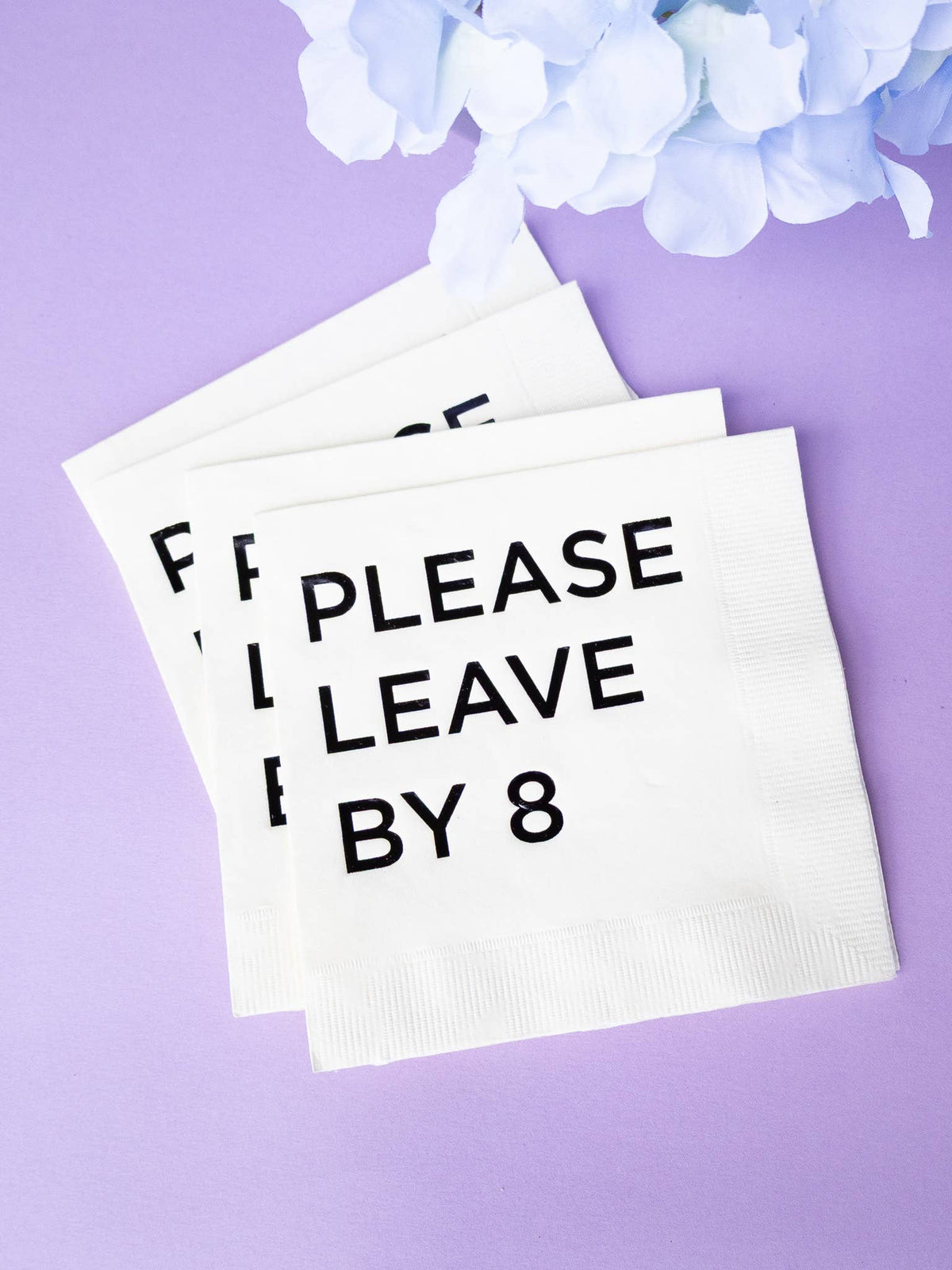 Katherine Designs & Co. - Please Leave by 8 cocktails napkins 