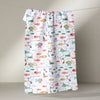 Geometry - Light Holiday Fish Tea Towel