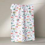 Geometry - Light Holiday Fish Tea Towel