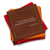 Five Star Napkins Inc. - Thanksgiving Quotes- Tri Color Cotton Cocktail Napkins x 50
