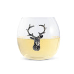 Vagabond House - Elk / Deer Stemless Wine Glass