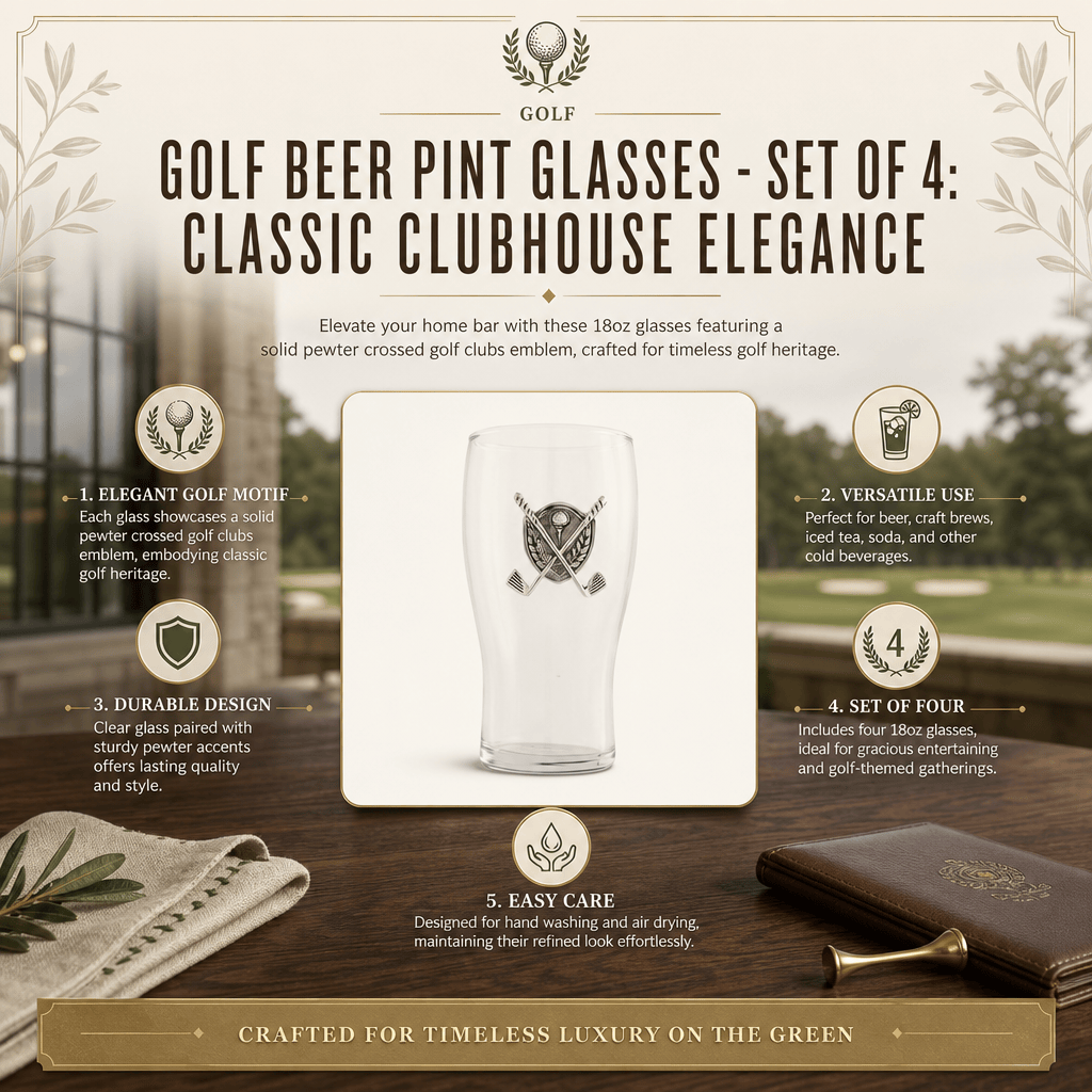 Golf  Beer Pint Glasses