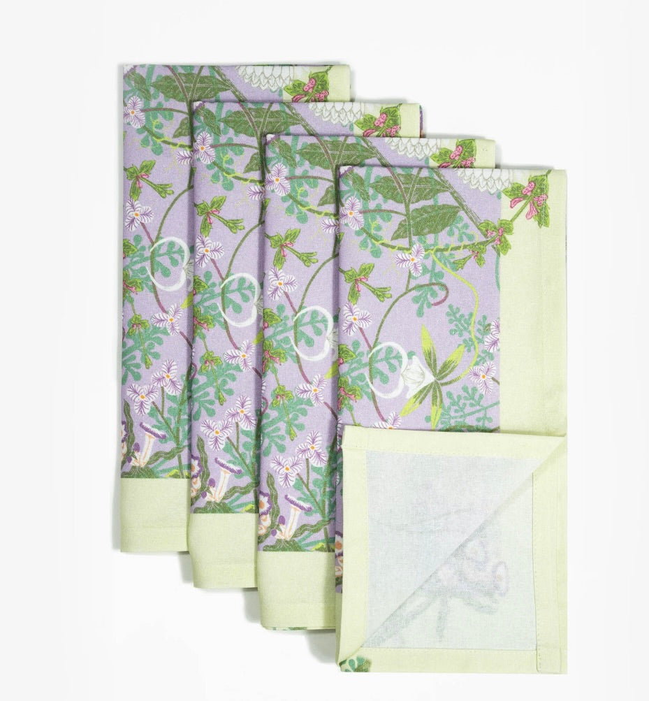 Coquette Lovescape Dinner Napkins - S/4 by Bond & Grace