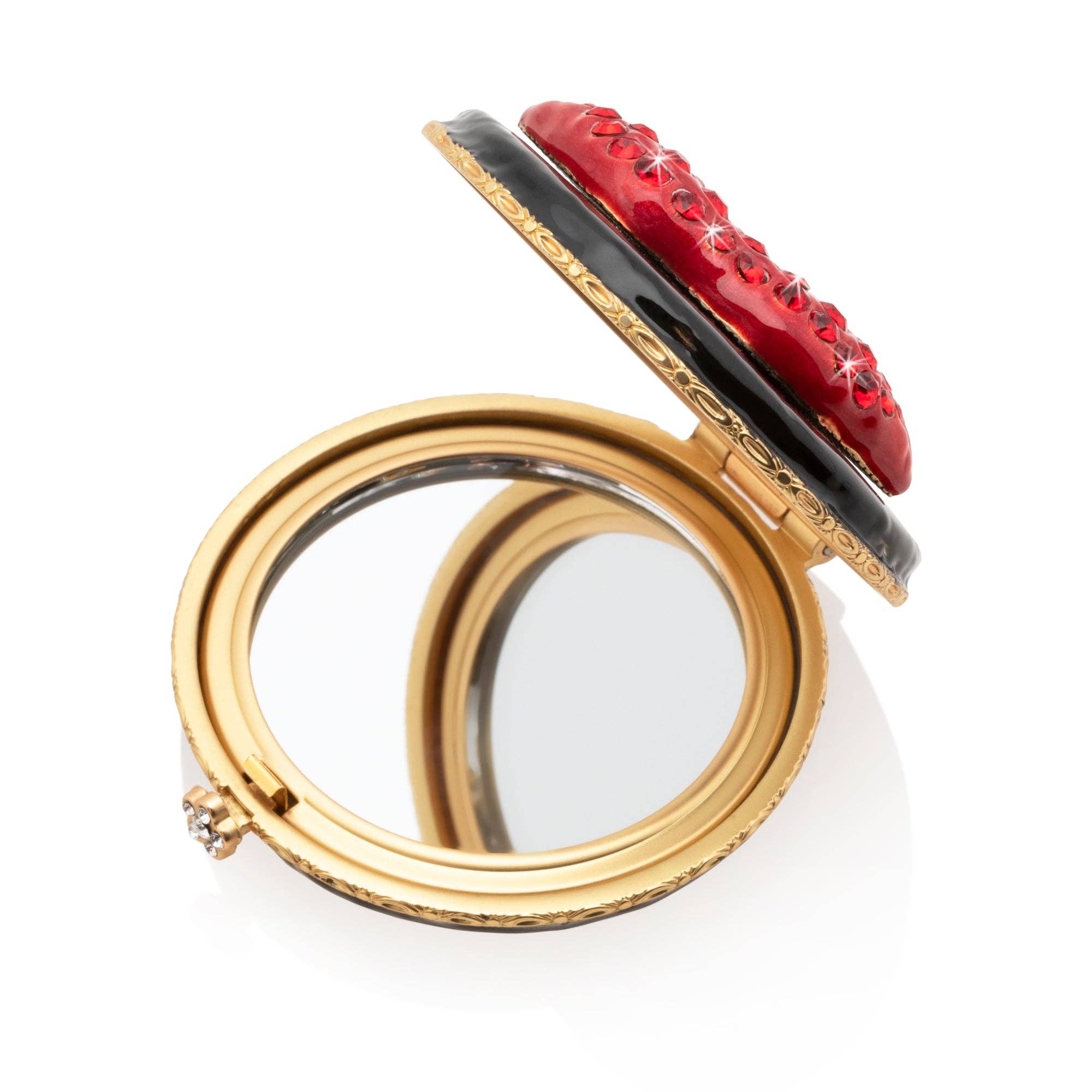 Jay Strongwater - Monroe Lip Compact Black & Red