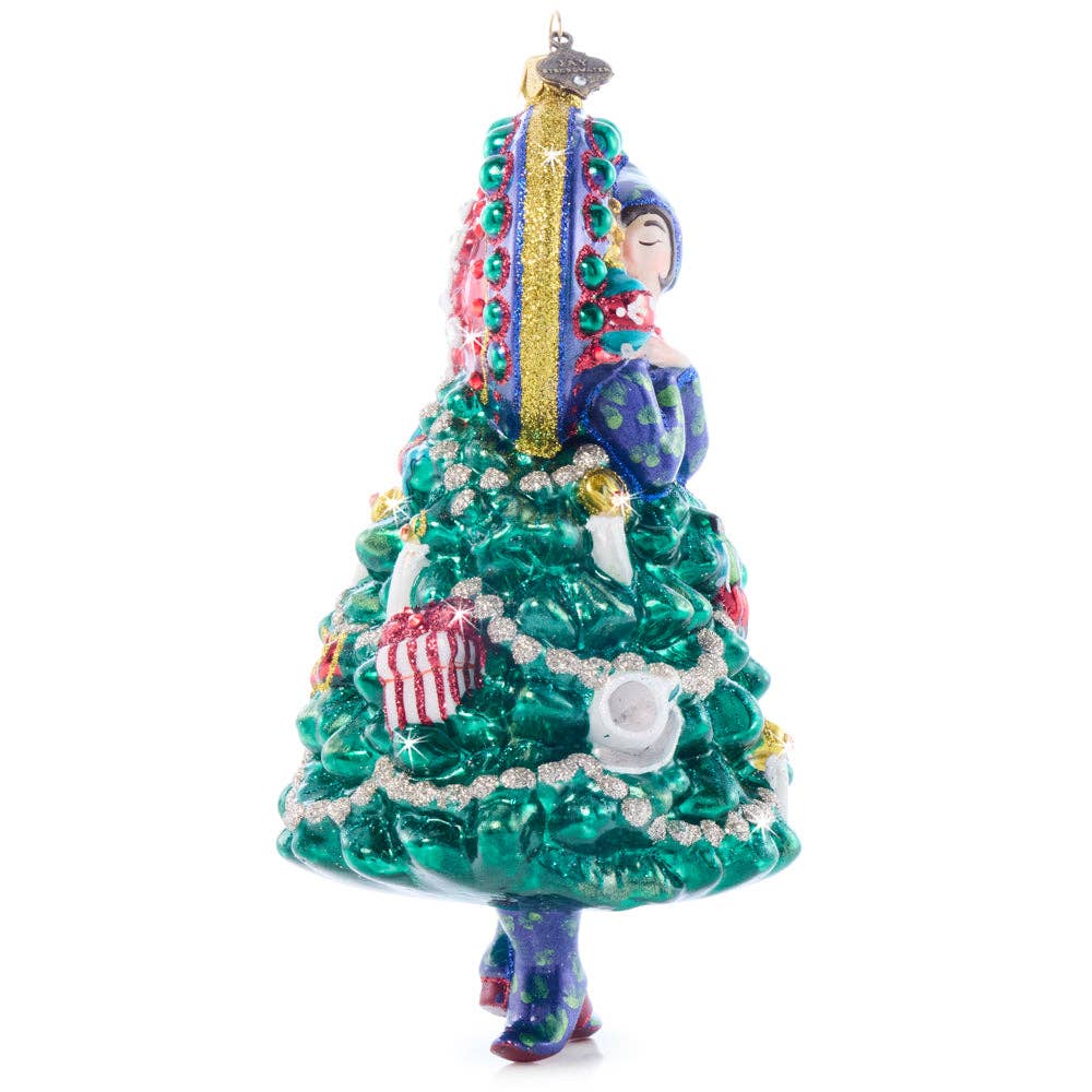 Jay Strongwater - Nouveau Christmas Glass Ornament