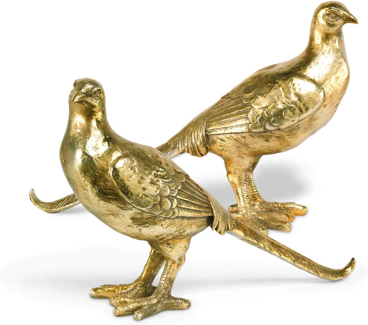 Gold Resin Pheasants, 8 Inch