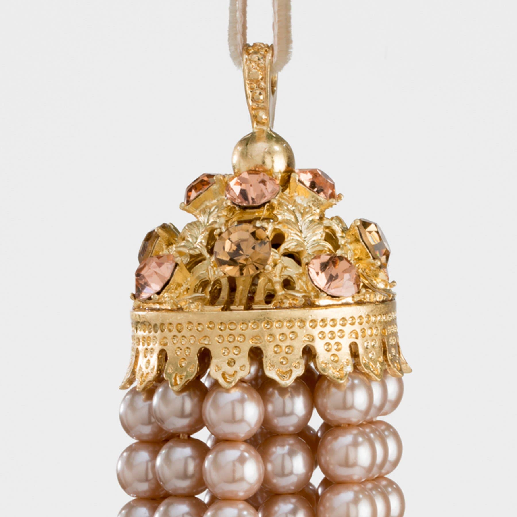 Joanna Buchanan - Hanging pearl tassel,  coco