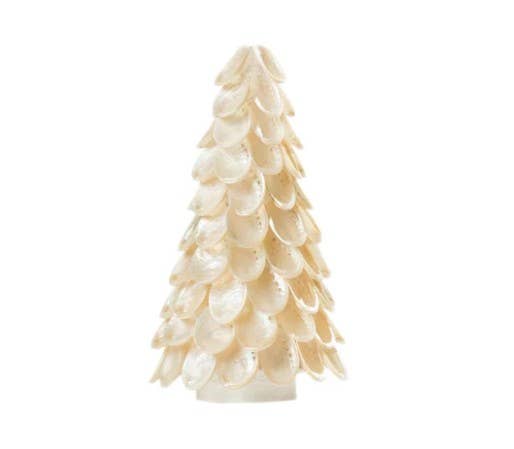 Dekorasyon Gifts  Decor - Abalone Shell Cone Tree (Ecru)