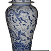 The French Bee & Co - Tall Lidded Ginger Jar With Dragon Pattern BWCT139