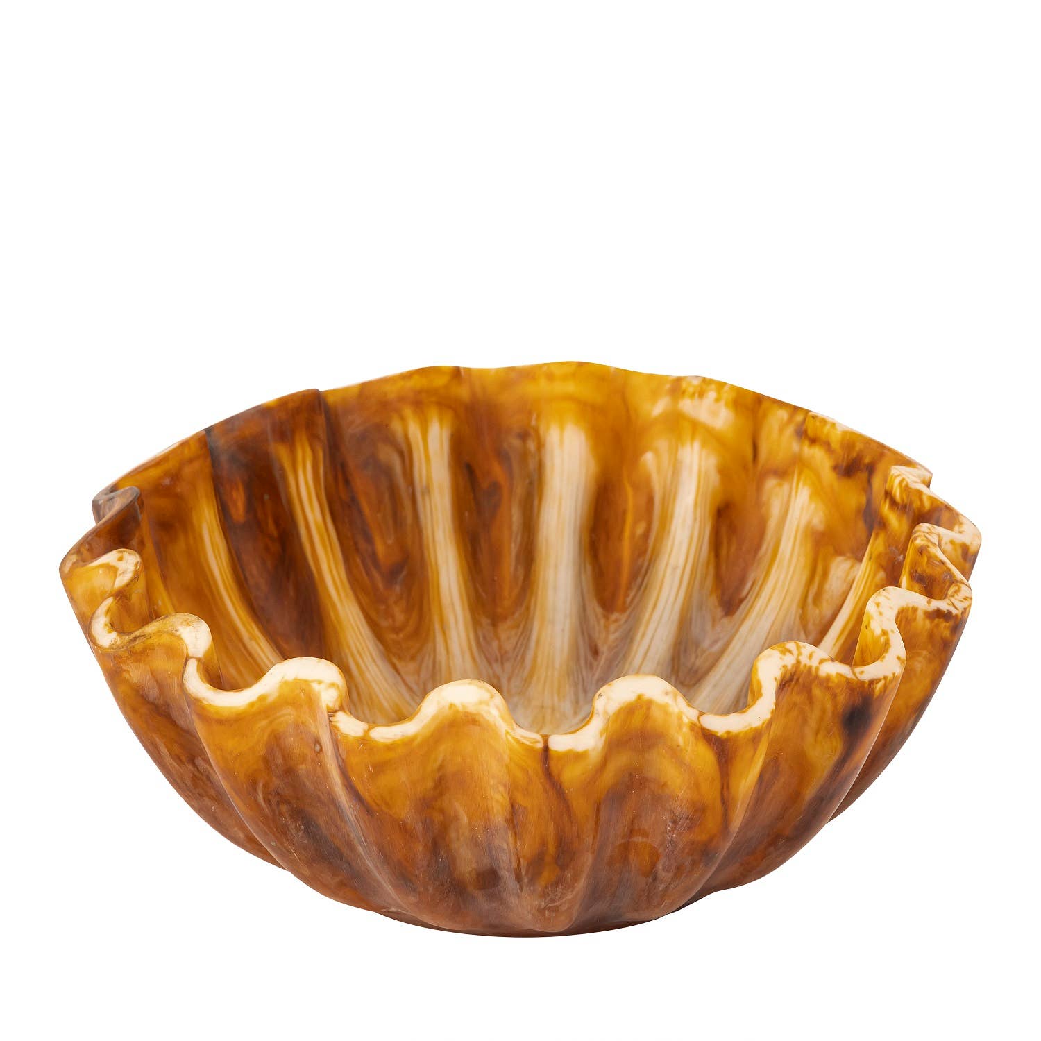 BIDKhome - Tortoiseshell Salad Bowl Dia 11.80"