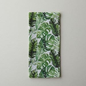 Tropical Leaves Dish Towel