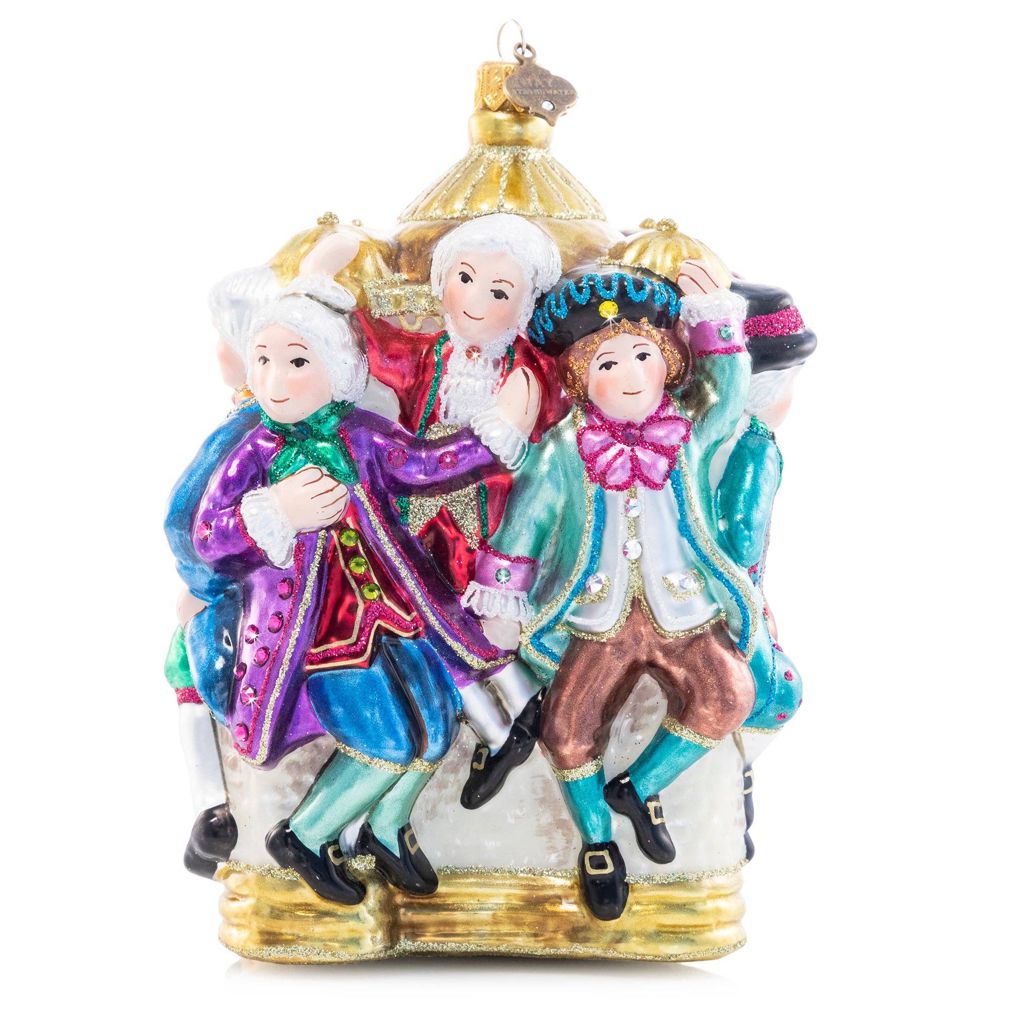 Jay Strongwater - 10 Lords-A-Leaping Glass Ornament