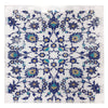 Nicolette Mayer - BOSPHORUS BLUE WHITE 18X18 ACRYLIC TRAY