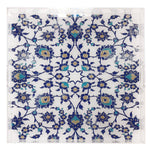 Nicolette Mayer - BOSPHORUS BLUE WHITE 18X18 ACRYLIC TRAY