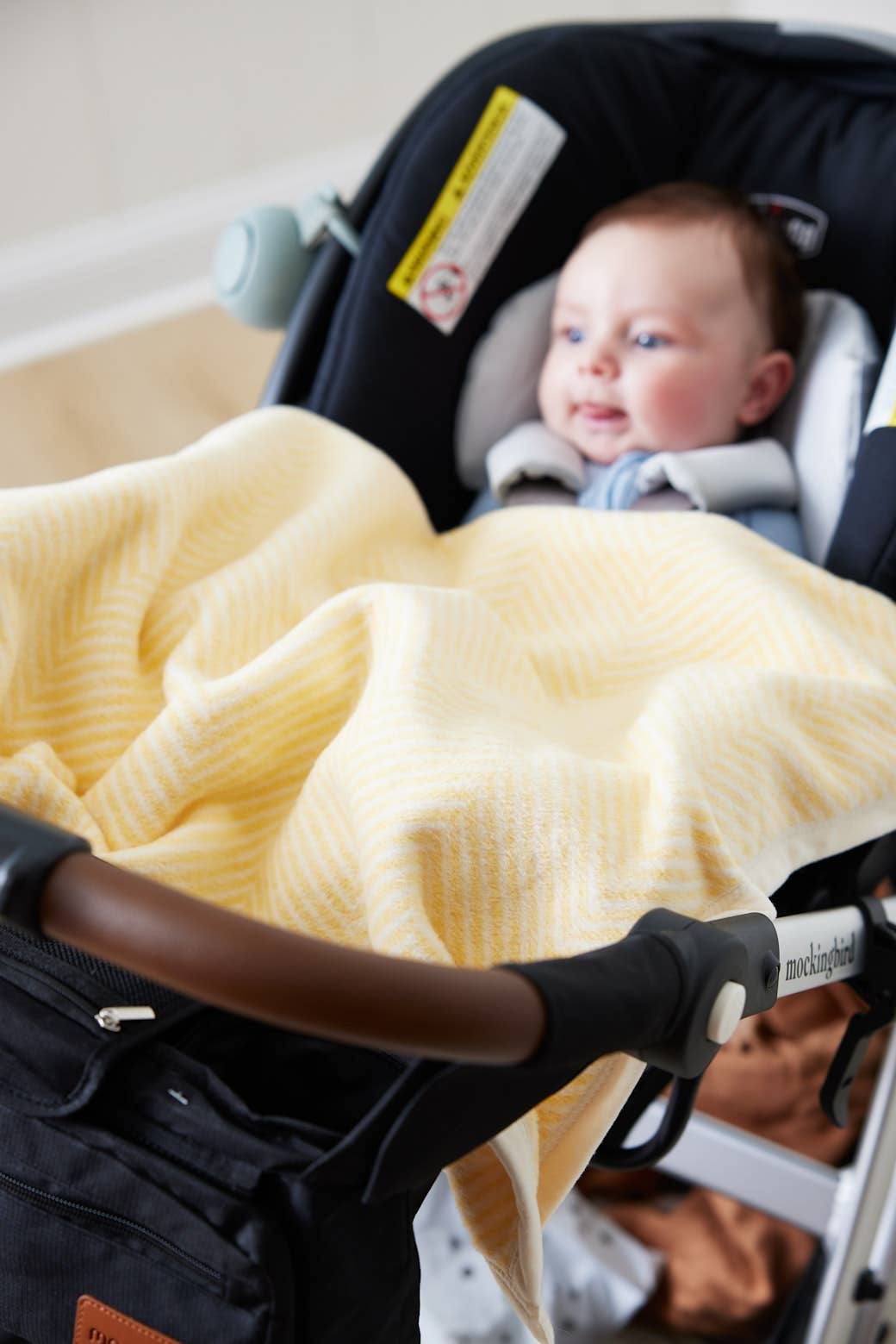 ChappyWrap - Harborview Herringbone Butter Yellow Mini Blanket