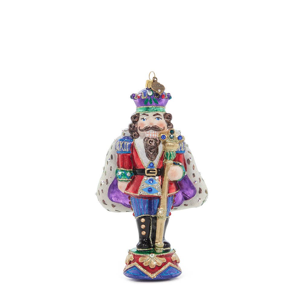 Jay Strongwater - Fancy Nutcracker Glass Ornament