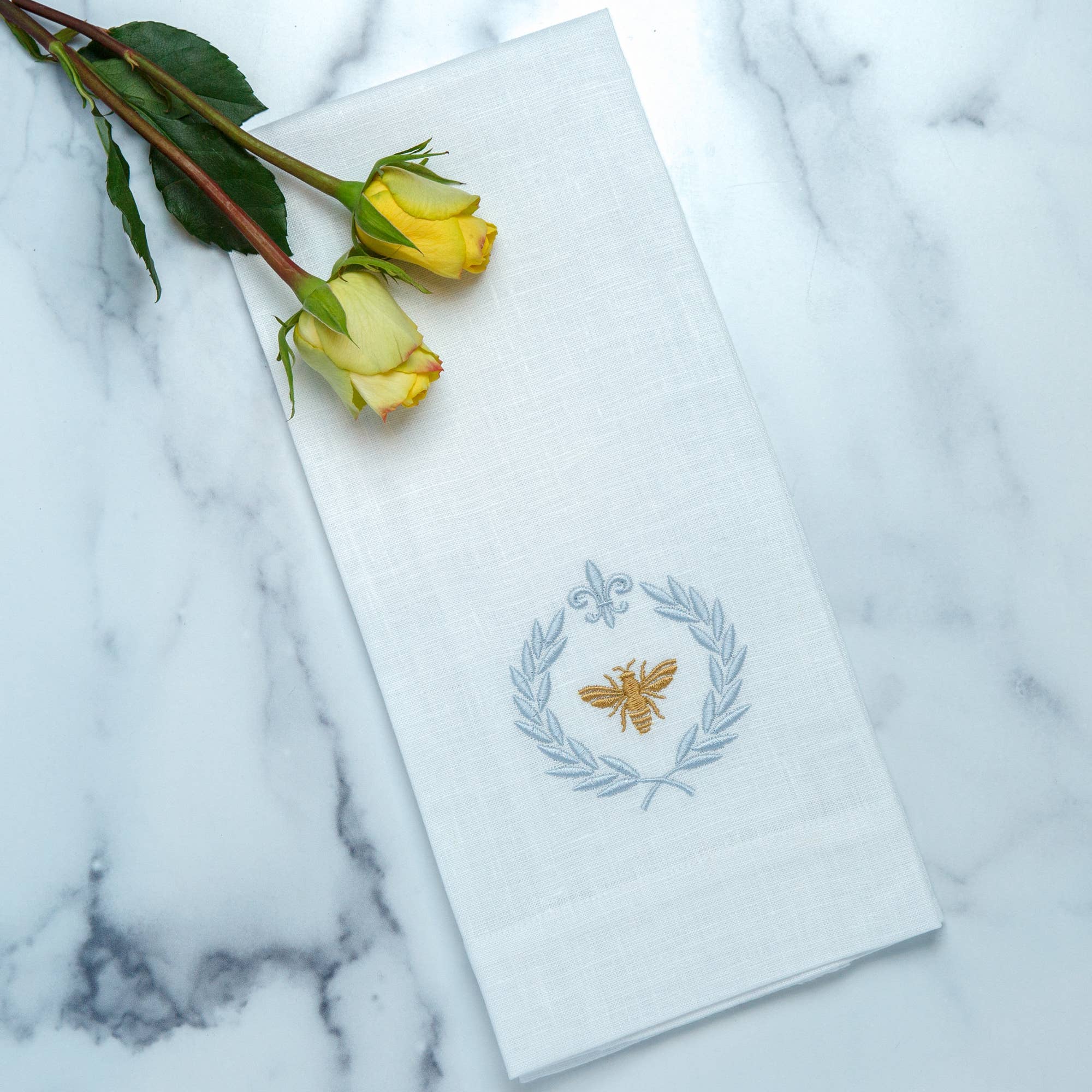 Arte Italica & Crown Linen Designs - Italian Bee Linen Towel