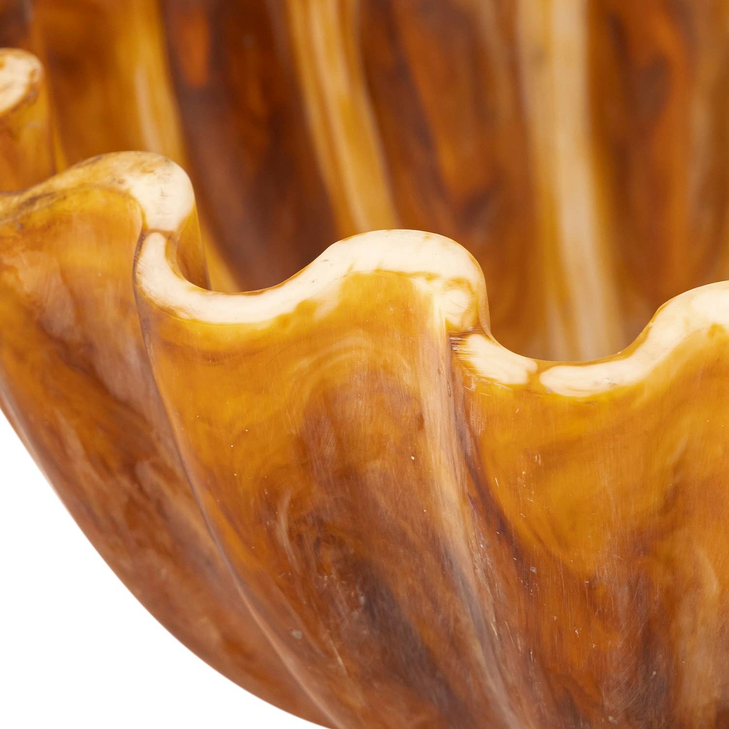 BIDKhome - Tortoiseshell Salad Bowl Dia 11.80"