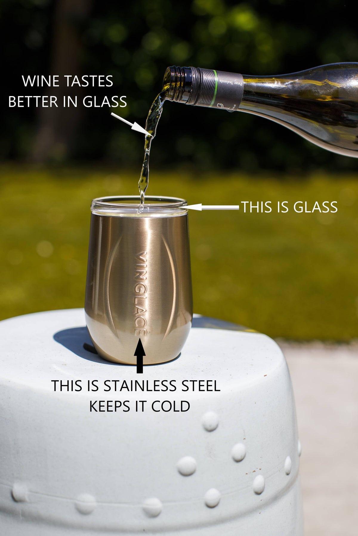 Vinglacé - Copper Stemless Wine Glass