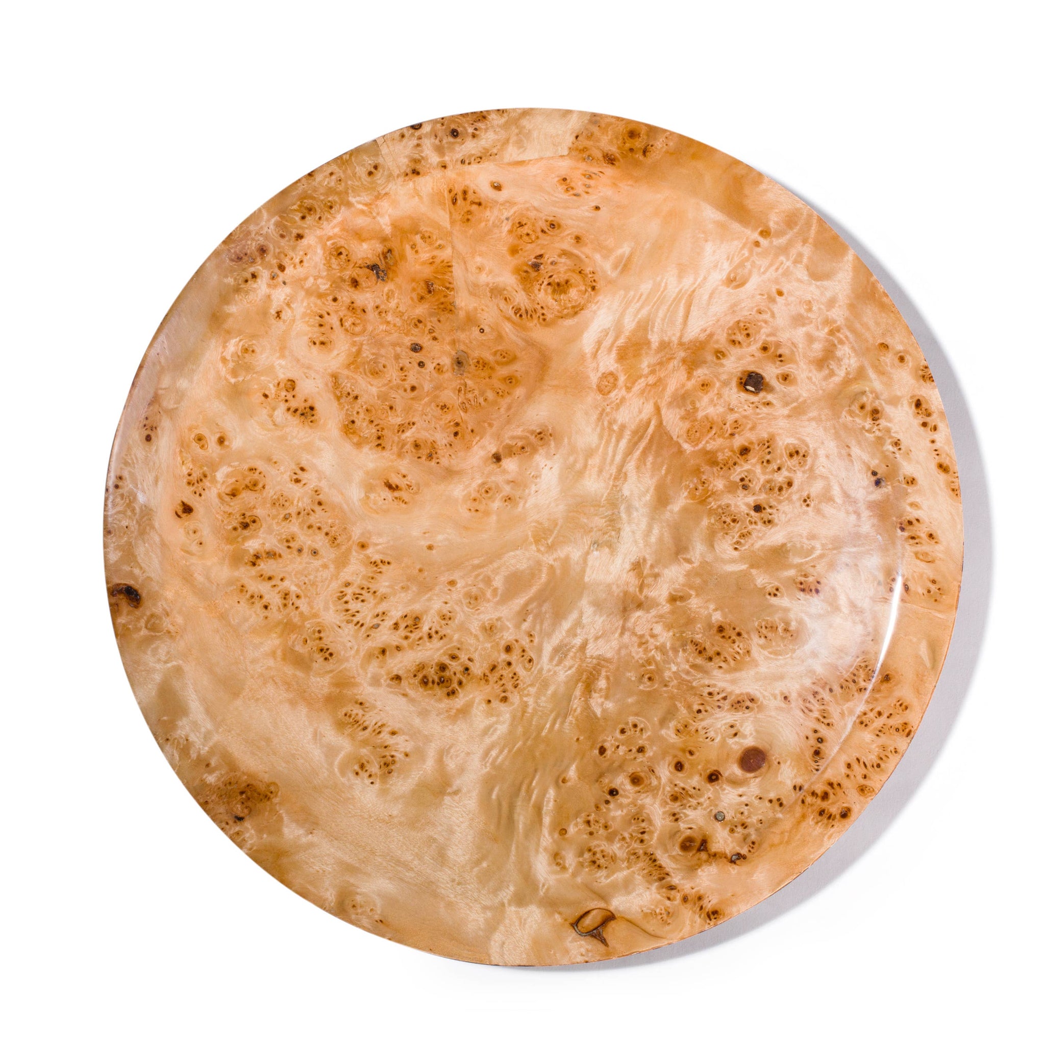 LADORADA - Burl Veneer Round Centerpiece