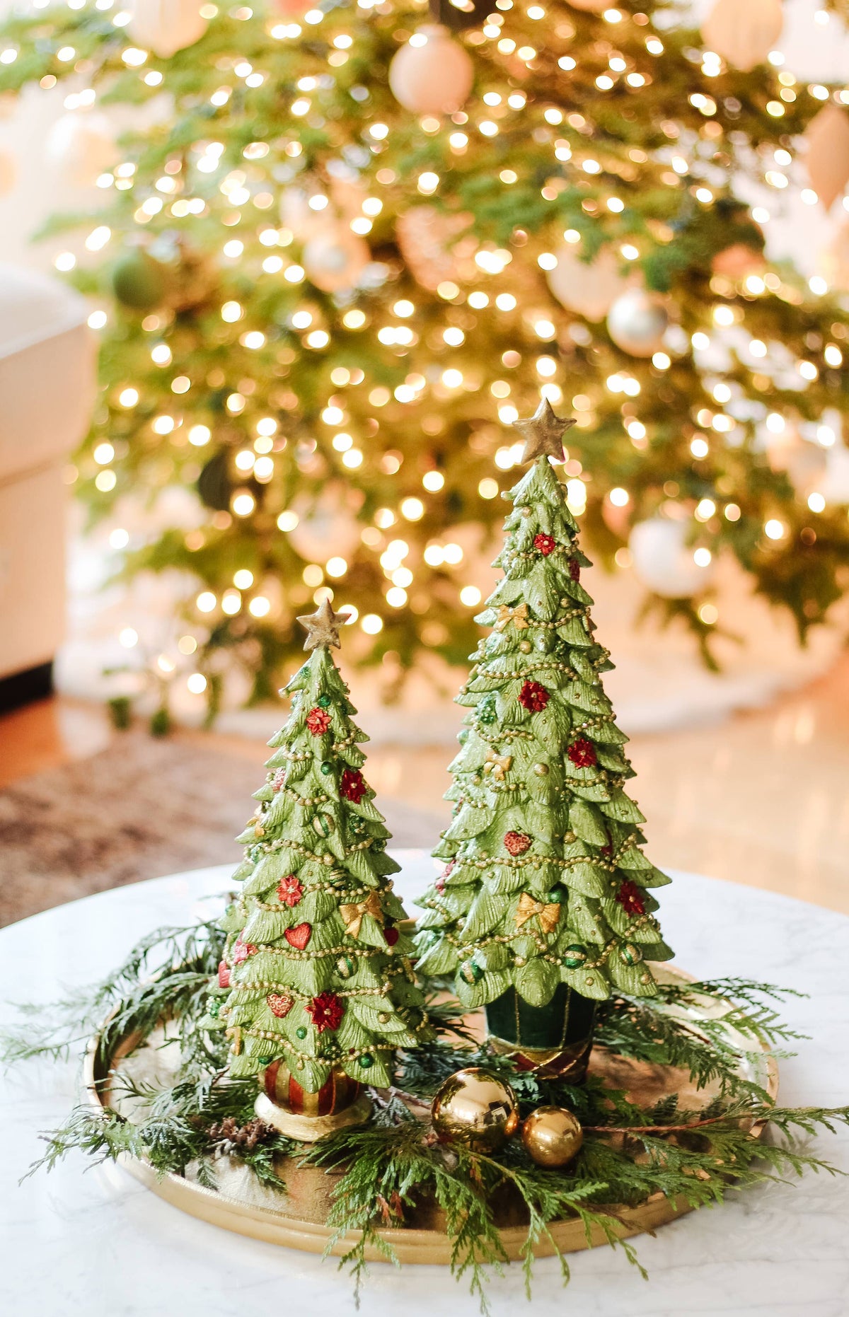 Dekorasyon Gifts  Decor - Merry Traditions Cone Tree (Blooming Lime)