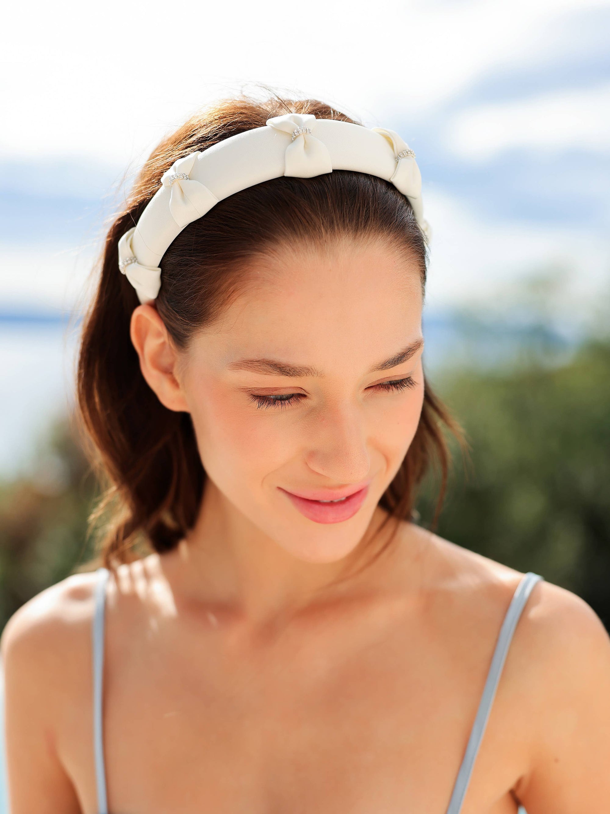 Rhinestone Bows Headband