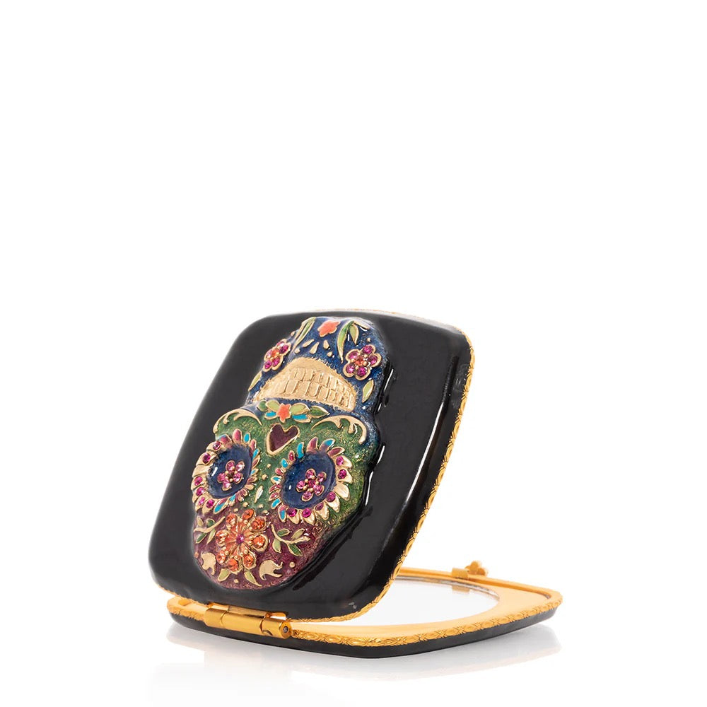 Jay Strongwater Lilah Skull Compact