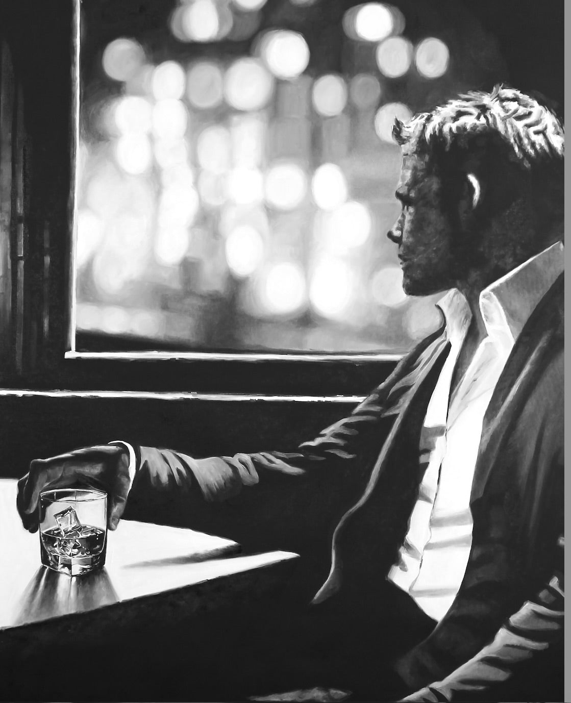 Cindy Press Original Framed Oil on Canvas "No Interuptions"