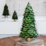 Potted Butterfly Leaf Cone Tree (Green/Gold)