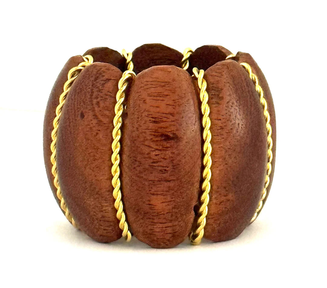 Pumpkin Napkin Rings/Set 4, Dark Wood