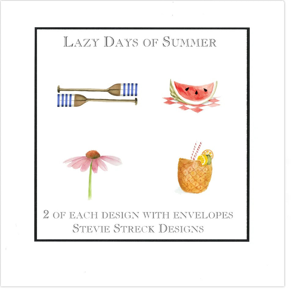 Stevie Streck Card Box - 2 each 4 designs