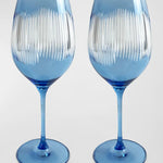 Michael Wainwright Berkshire Blue Wine Glasses Set of 2