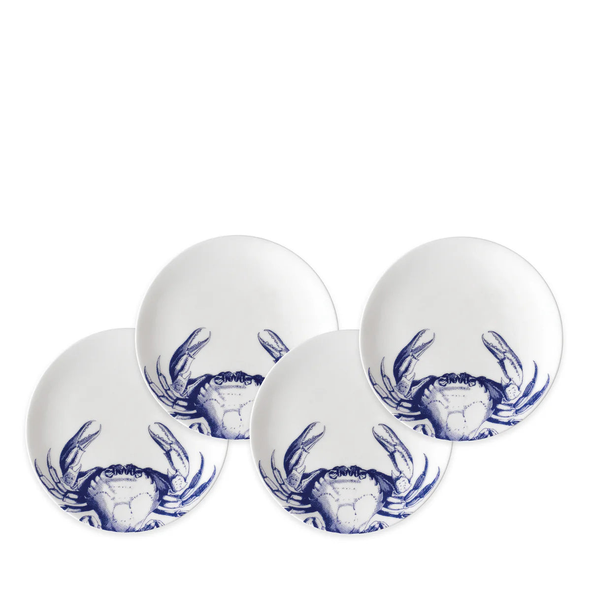 Caskata - Crabs Blue Canapé Plates (Sold Individually)