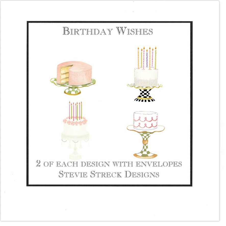 Stevie Streck Card Box - 2 each 4 designs